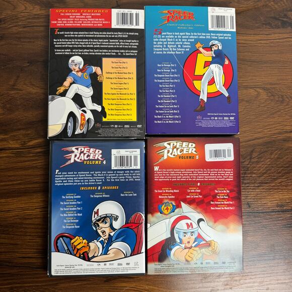 Speed Racer Collectors Edition Volume 1 2 4 5 DVD Lot - Picture 2 of 6